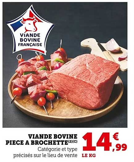 VIANDE BOVINE PIECE A BROCHETTE