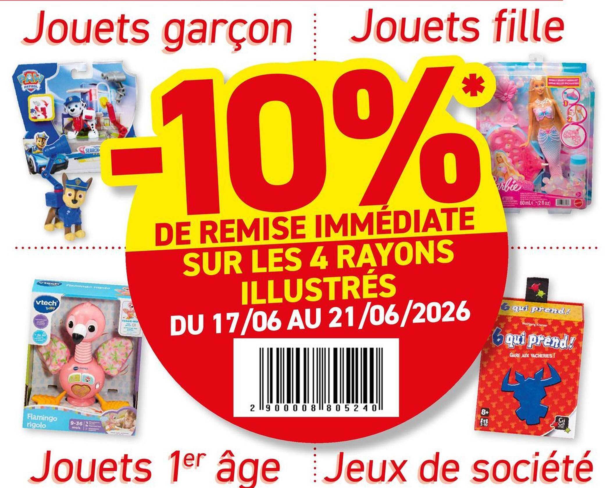 -10% DE REMISE IMMÉDIATE SUR LES 4 RAYONS ILLUSTRÉS