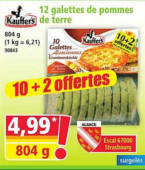 12 galettes de pommes de terre