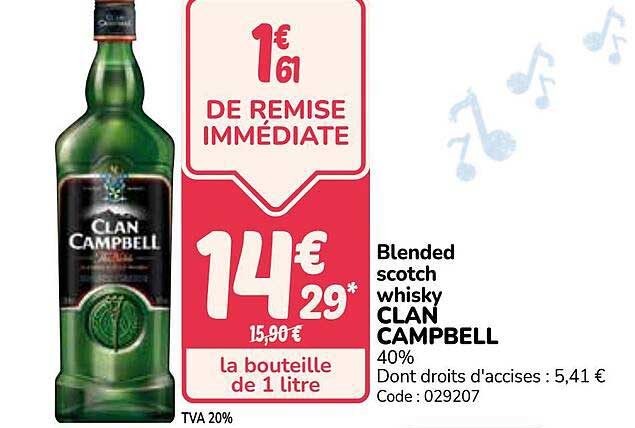 1€61 DE REMISE IMMÉDIATE