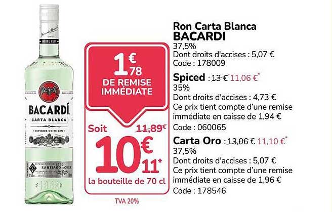 1€78 DE REMISE IMMÉDIATE