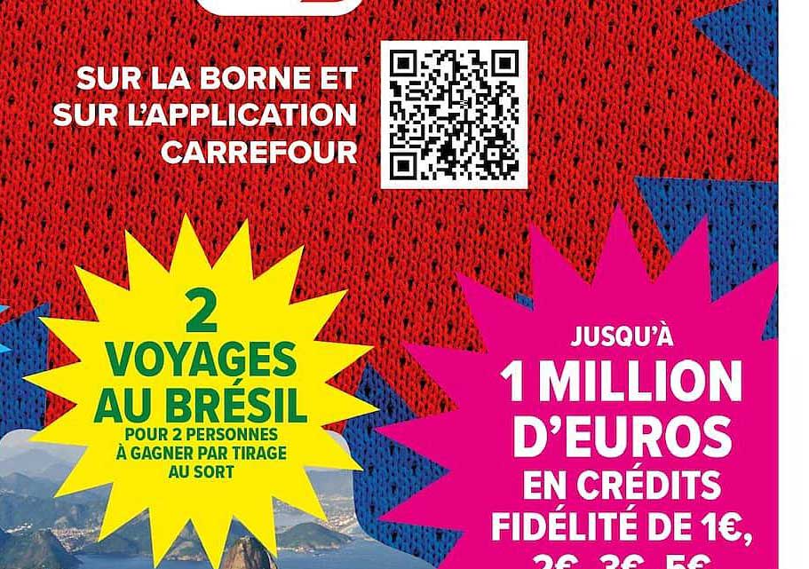 2 VOYAGES AU BRÉSIL POUR 2 PERSONNES À GAGNER PAR TIRAGE AU SORT
