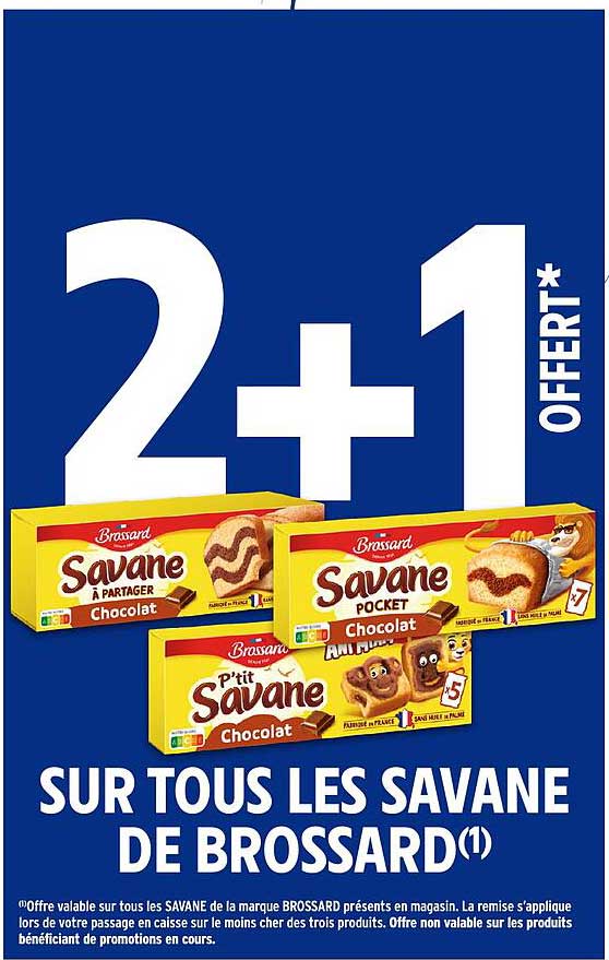 2+1 OFFERT* SUR TOUS LES SAVANE DE BROSSARD(1)