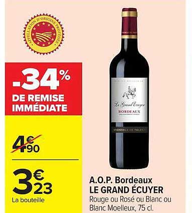 -34% DE REMISE IMMÉDIATE