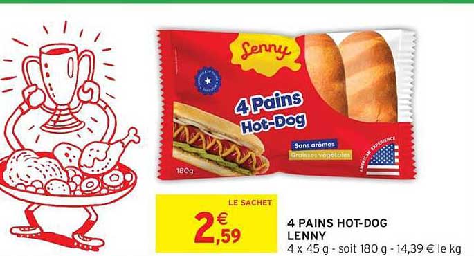 4 PAINS HOT-DOG LENNY