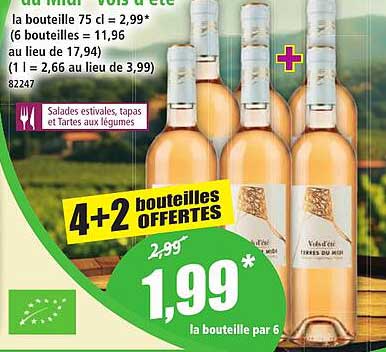 4+2 bouteilles OFFERTES