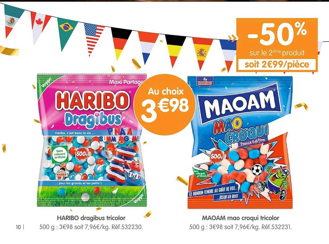 -50% sur le 2ème produit soit 2€99/pièce