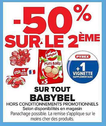 -50% SUR LE 2ÈME SUR TOUT BABYBEL