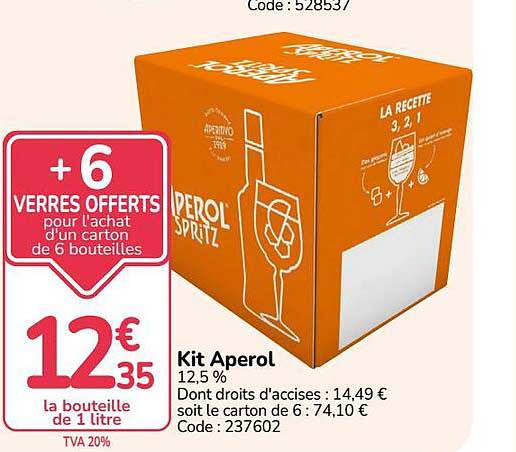 + 6 VERRES OFFERTS pour l'achat d'un carton de 6 bouteilles