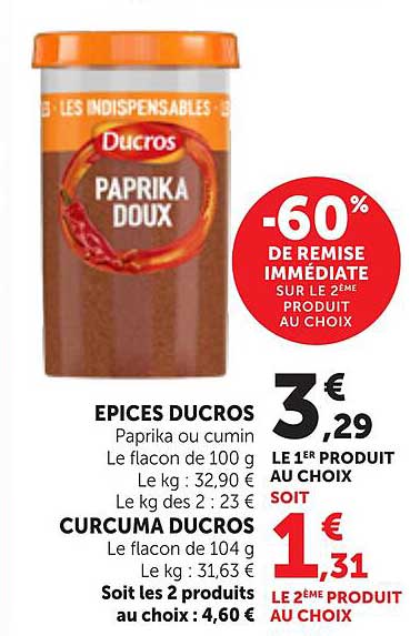 -60% DE REMISE IMMÉDIATE SUR LE 2ÈME PRODUIT AU CHOIX