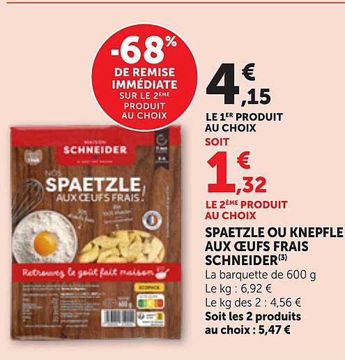 -68% DE REMISE IMMÉDIATE SUR LE 2ÈME PRODUIT AU CHOIX