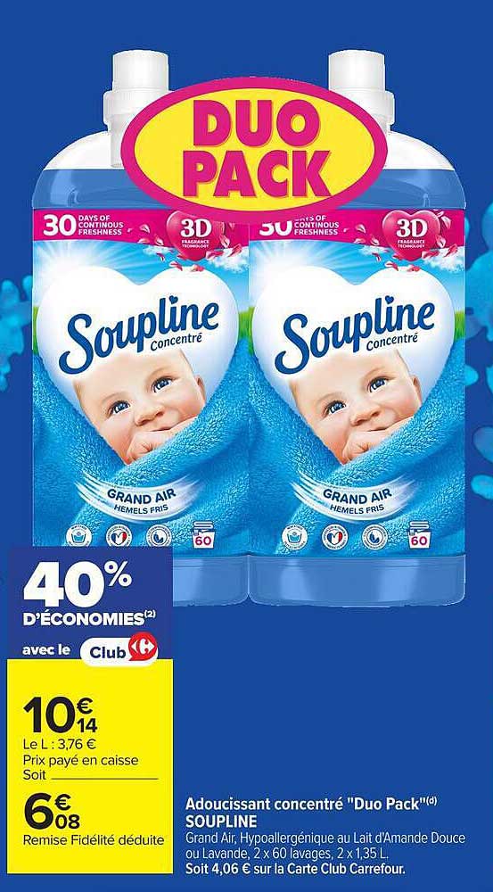 Adoucissant concentré "Duo Pack" SOUPLINE