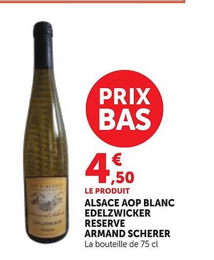 ALSACE AOP BLANC EDELZWICKER RESERVE ARMAND SCHERER