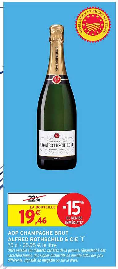 AOP CHAMPAGNE BRUT ALFRED ROTHSCHILD & CIE