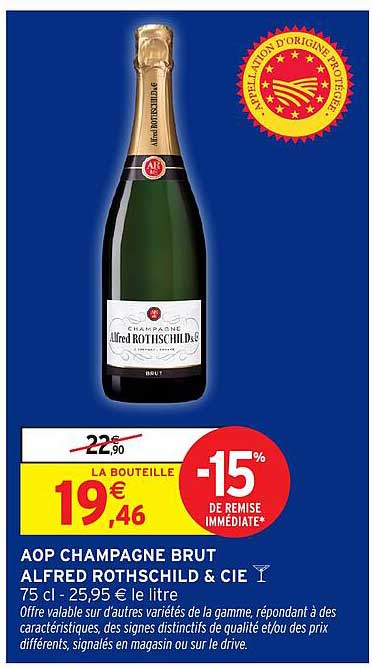 AOP CHAMPAGNE BRUT ALFRED ROTHSCHILD & CIE