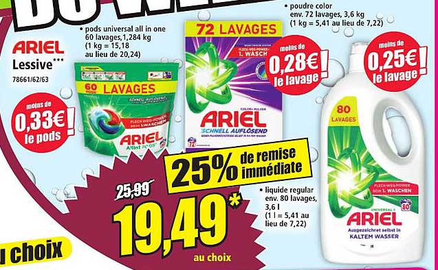 ARIEL Lessive***
