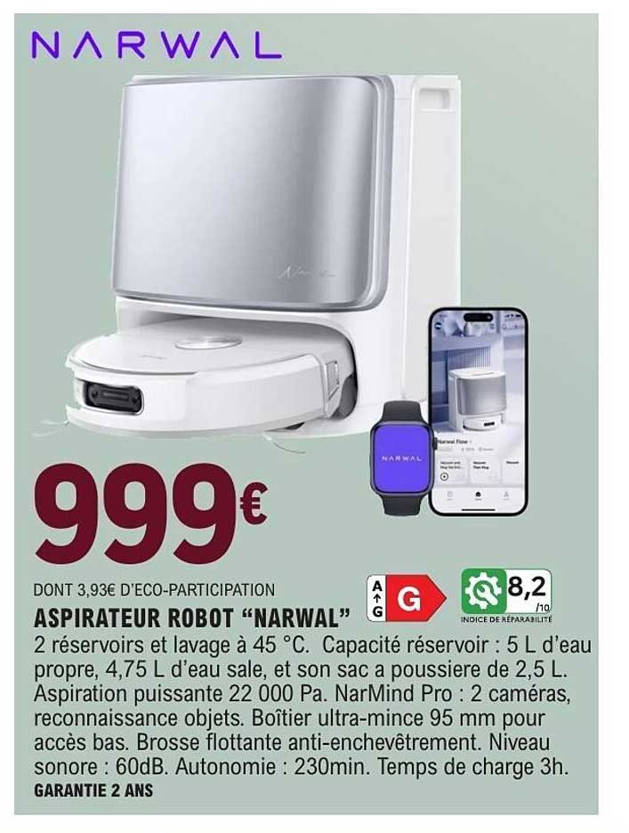 ASPIRATEUR ROBOT “NARWAL”