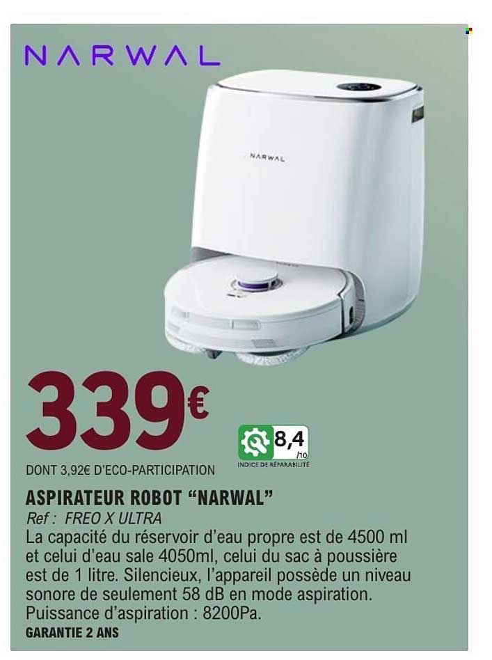 ASPIRATEUR ROBOT “NARWAL”