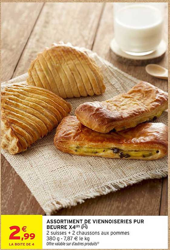 ASSORTIMENT DE VIENNOISERIES PUR BEURRE X4(2)