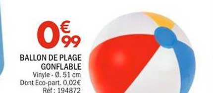 BALLON DE PLAGE GONFLABLE