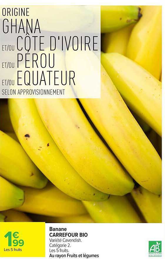 Banane CARREFOUR BIO