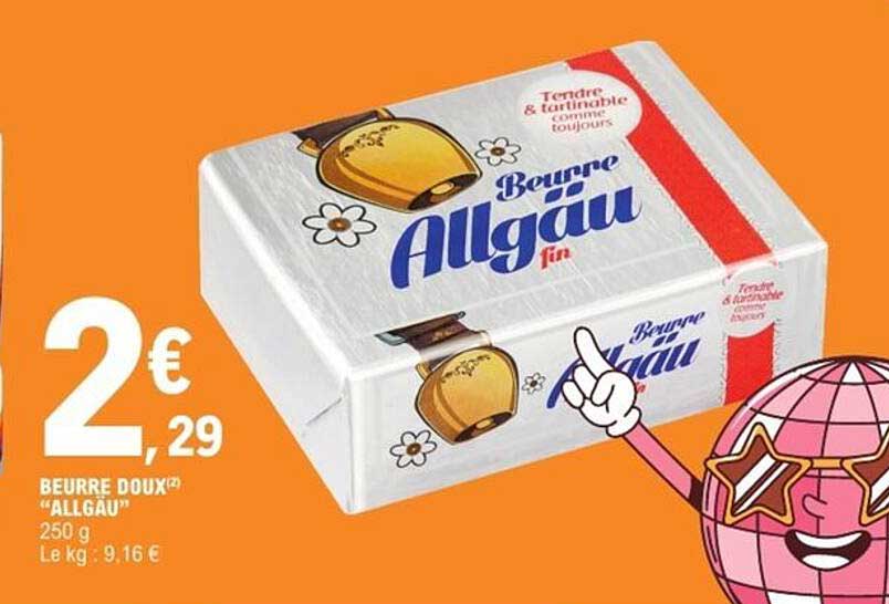 BEURRE DOUX "ALLGÄU" 250 g