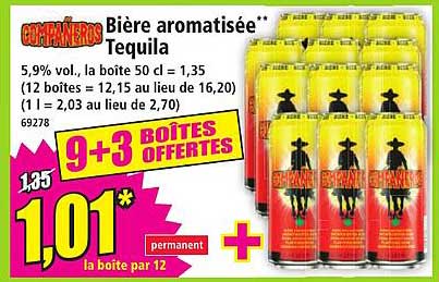 Bière aromatisée** Tequila