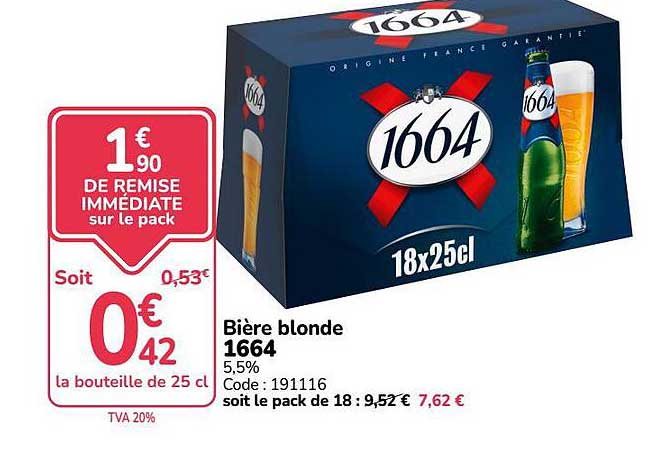 Bière blonde 1664
