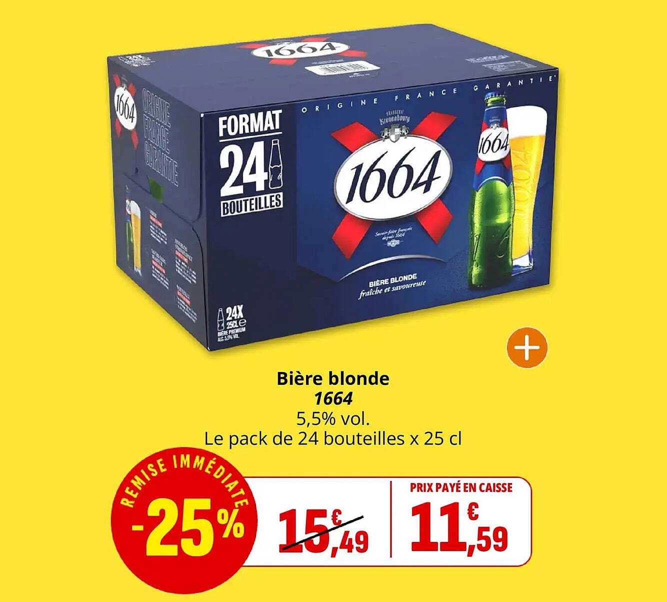 Bière blonde 1664