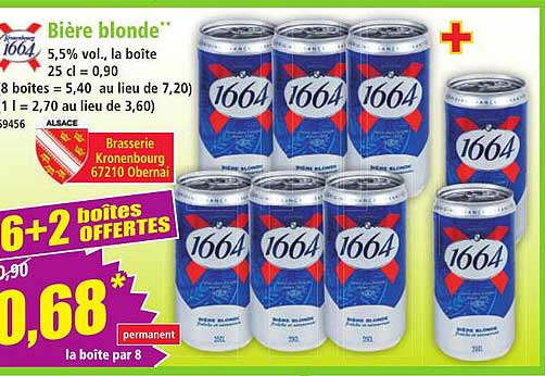 Bière blonde 1664