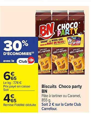 Biscuits Choco party BN