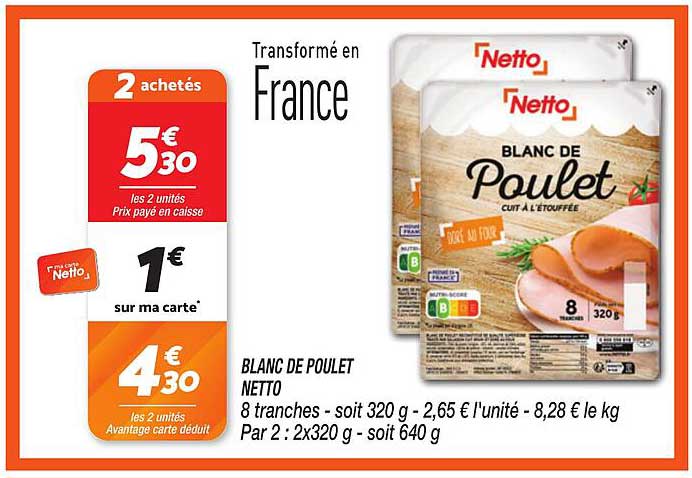 BLANC DE POULET NETTO