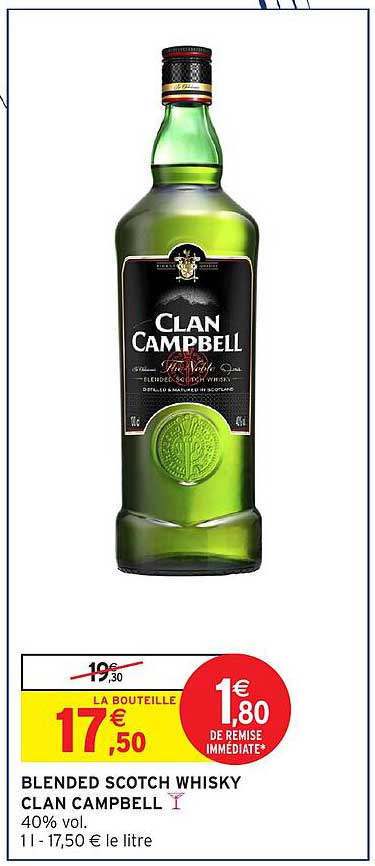BLENDED SCOTCH WHISKY CLAN CAMPBELL