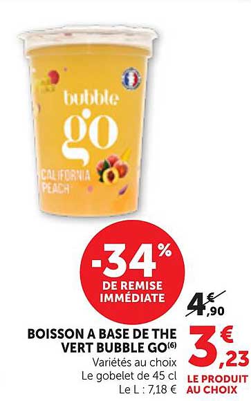 BOISSON A BASE DE THE VERT BUBBLE GO(6)