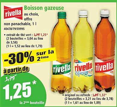 Boisson gazeuse au choix, offre non panachable, 1 l