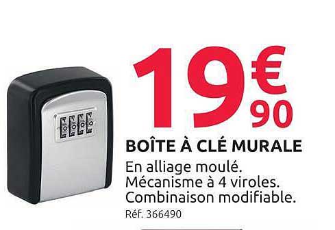 BOÎTE À CLÉ MURALE