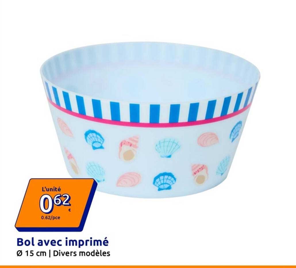 Bol avec imprimé Ø 15 cm | Divers modèles