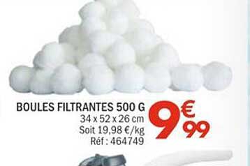 BOULES FILTRANTES 500 G