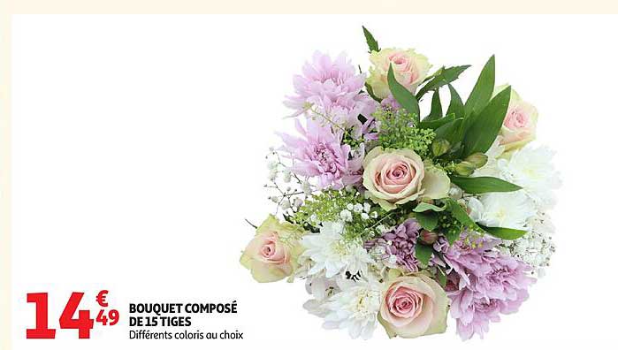 BOUQUET COMPOSÉ DE 15 TIGES