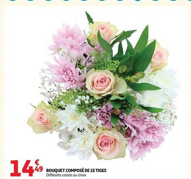 BOUQUET COMPOSÉ DE 15 TIGES