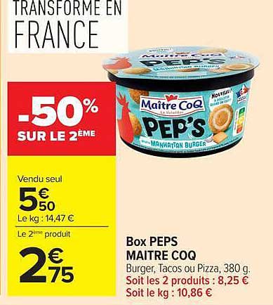 BOX PEPS MAITRE COQ