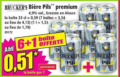 BRUCKER'S Bière Pils** premium