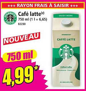Café latte(c) 750 ml (1 l = 6,65) 82230