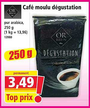 Café moulu dégustation