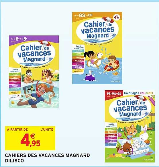 CAHIERS DES VACANCES MAGNARD DILISCO