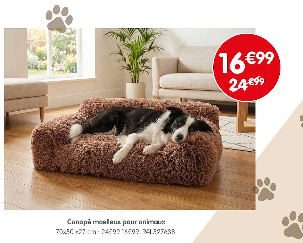 Canapé moelleux pour animaux