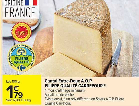 Cantal Entre-Deux A.O.P. FILIÈRE QUALITÉ CARREFOUR
