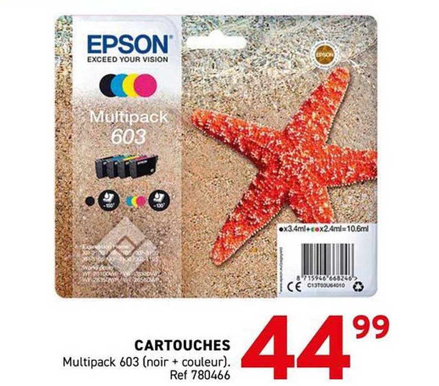 CARTOUCHES Multipack 603 (noir + couleur), Ref 780466