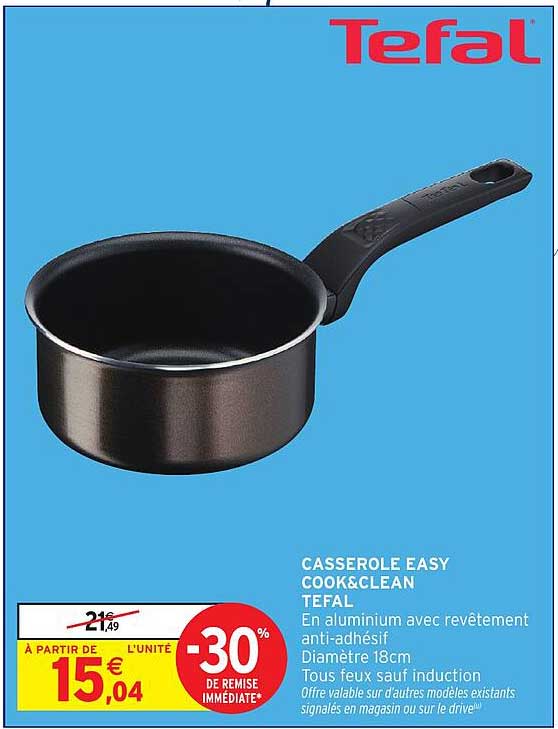 CASSEROLE EASY COOK&CLEAN TEFAL