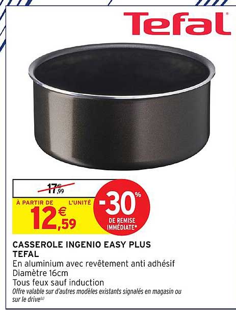 CASSEROLE INGENIO EASY PLUS TEFAL